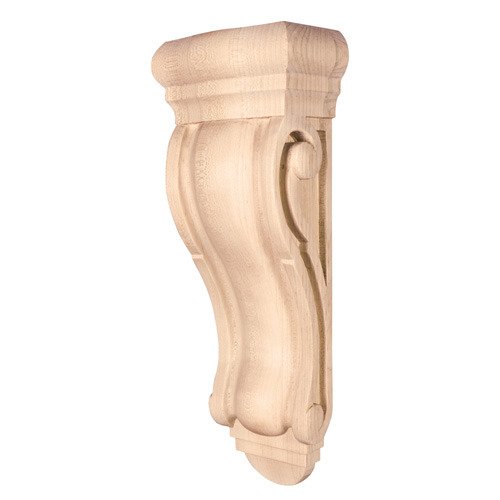 Hardware Resources 5" x 14" x 3 5/16" Rounded Traditional Corbel in Cherry Wood