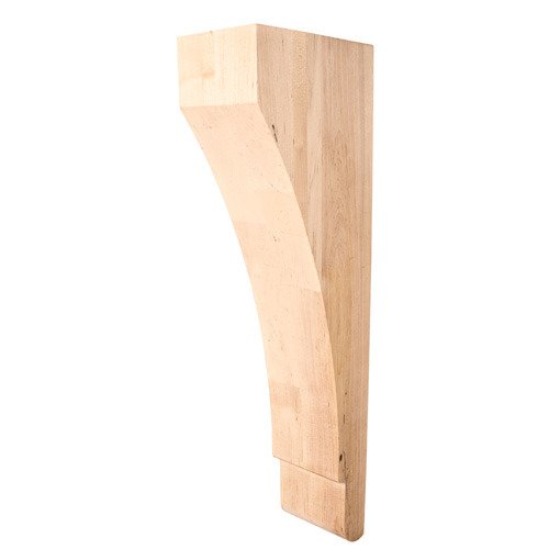 Hardware Resources 18" Transitional Corbel in White Birch Wood