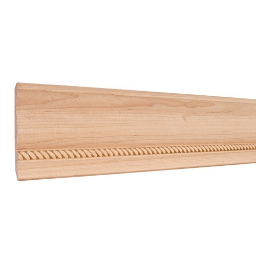 Hardware Resources 4-1/4 x 1/2" Rope Embossed Moulding in Alder Wood (8 Linear Feet)