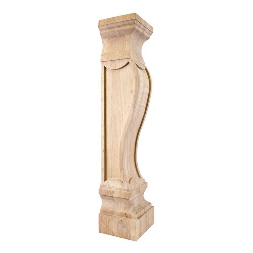 Hardware Resources German Romanesque Transitional Fireplace Corbel in Cherry Wood