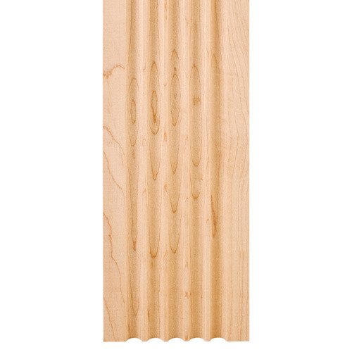 Hardware Resources 3-1/2" X 5/8" Fluted Moulding in Poplar Wood (8 Linear Feet)