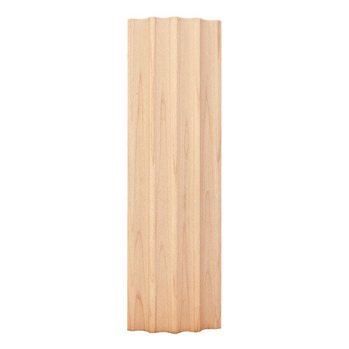Hardware Resources 2-7/8" X 3/4" Curved Fluted Moulding in Maple Wood (8 Linear Feet)
