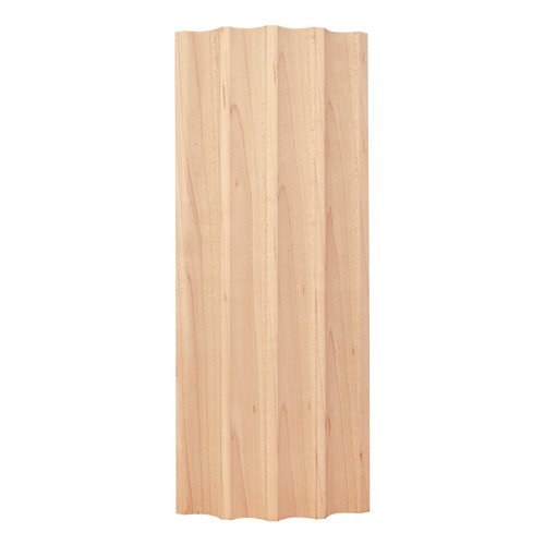 Hardware Resources 3-3/4" X 1" Curved Fluted Moulding in Maple Wood (8 Linear Feet)
