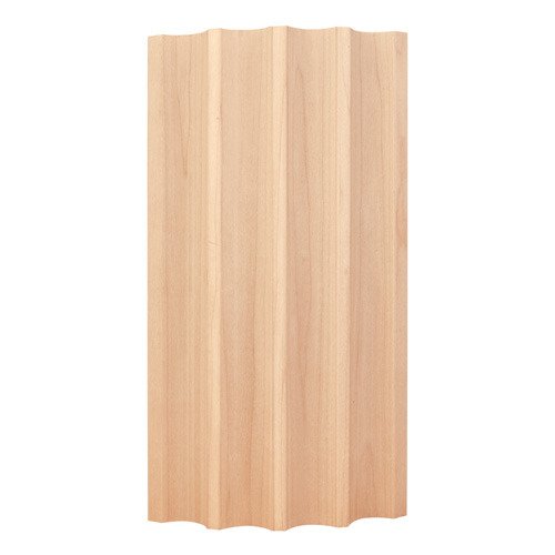 Hardware Resources 5" X 1-3/16" Curved Fluted Moulding in Maple Wood (8 Linear Feet)