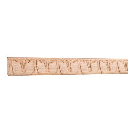 Hardware Resources Tulip Traditional Hand Carved Mouldings in Basswood Wood (8 Linear Feet)
