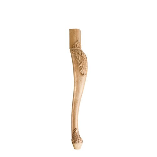 Hardware Resources 31" Acanthus Traditional Leg in Maple Wood