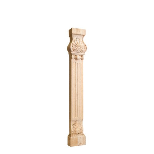 Hardware Resources 31" Acanthus & Shell Traditional Leg in Maple Wood