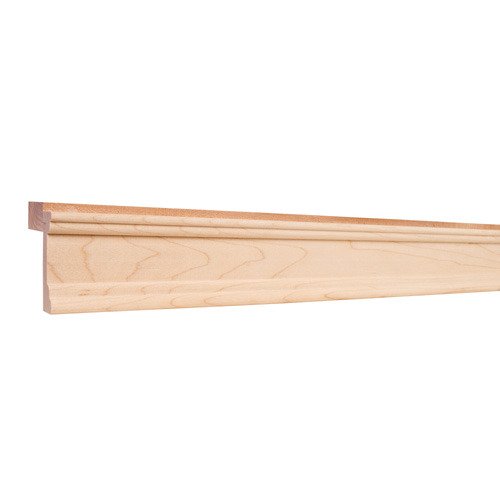 Hardware Resources 2-1/2" x 2-1/4" Light Rail Moulding in Maple Wood (8 Linear Feet)