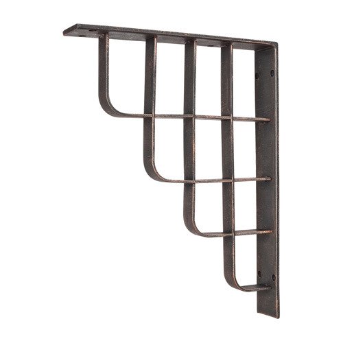 Hardware Resources Metal (Iron) Arts & Crafts Bar Bracket in Brushed Oil Rubbed Bronze