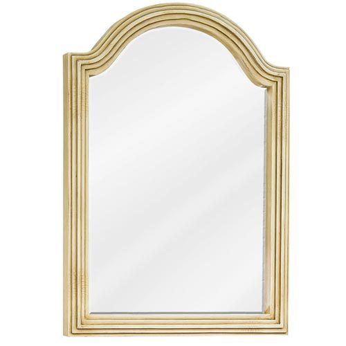 Elements Hardware 22" x 30" Mirror in Buttercream with Beveled Glass