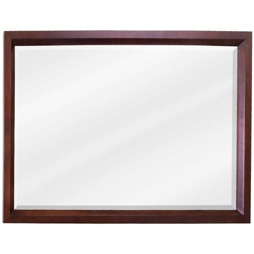 Jeffrey Alexander 42" x 28" Mirror in Mahogany with Beveled Glass