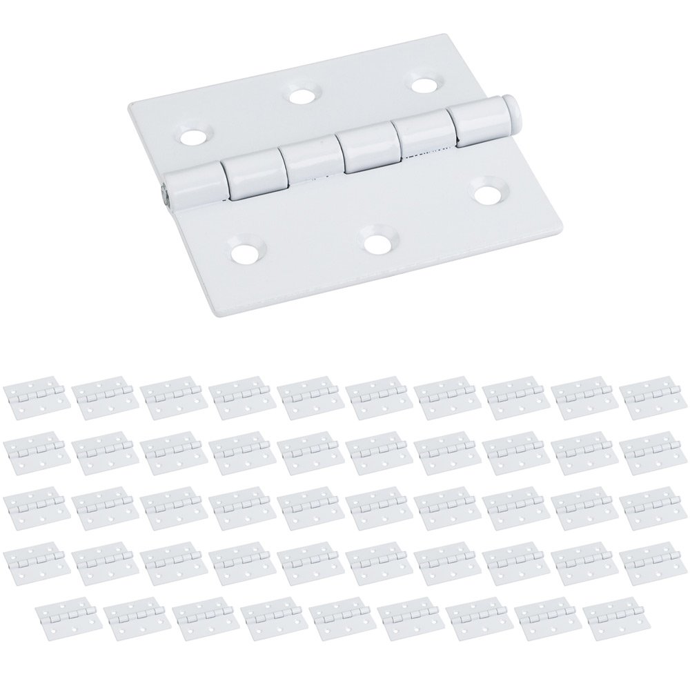 Hardware Resources (50 PACK) 3" x 2-3/4" Butt Hinge in White
