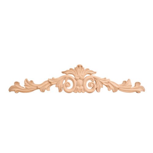 Hardware Resources 3 1/4" Acanthus Traditional Onlay in Hard Maple Wood