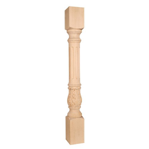 Hardware Resources Acanthus Traditional Post in Alder Wood