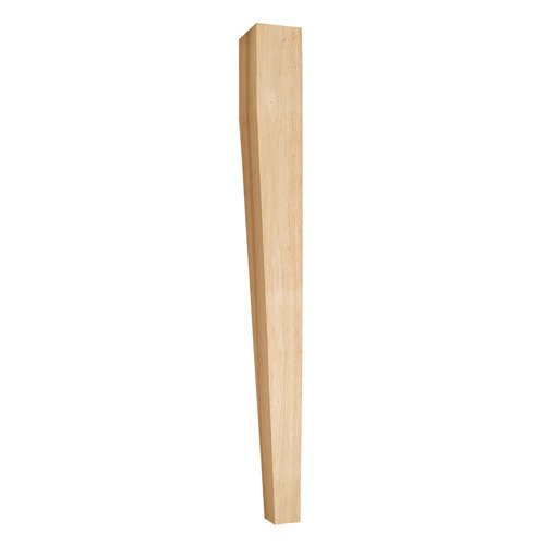 Hardware Resources 3 1/2" x 35 1/2" x 3 1/2" Tapered Transitional Post in Alder Wood