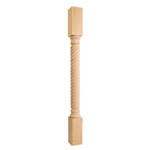 Hardware Resources 42" Rope Traditional Post in Hard Maple Wood