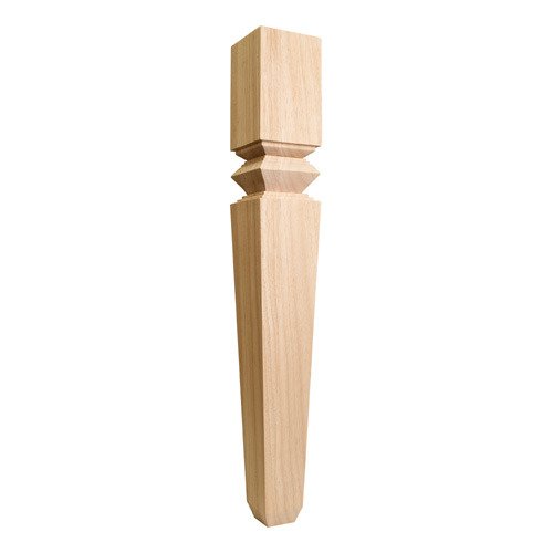 Hardware Resources 5" x 35 1/2" x 5" Classic Modern Post in Cherry Wood