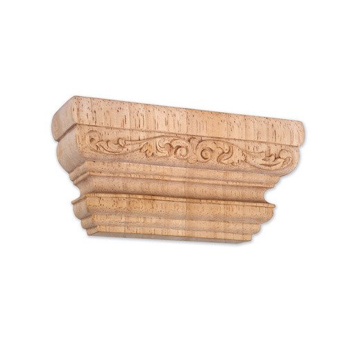 Hardware Resources 3" Acanthus Traditional Capital in Hard Maple Wood