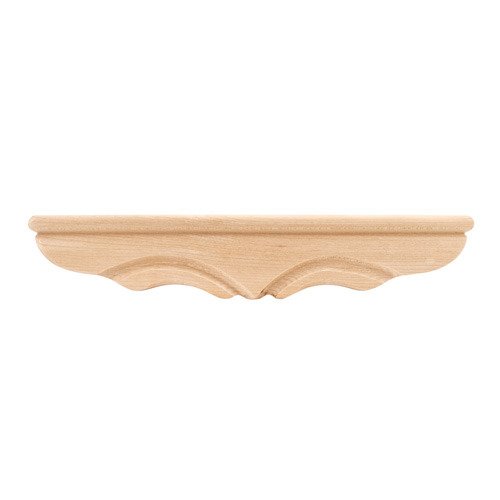 Hardware Resources 2 1/4" Traditional Pedestal Foot in Rubberwood Wood