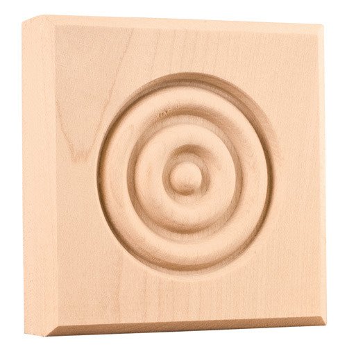Hardware Resources 4" Traditional Rosette in Hard Maple Wood
