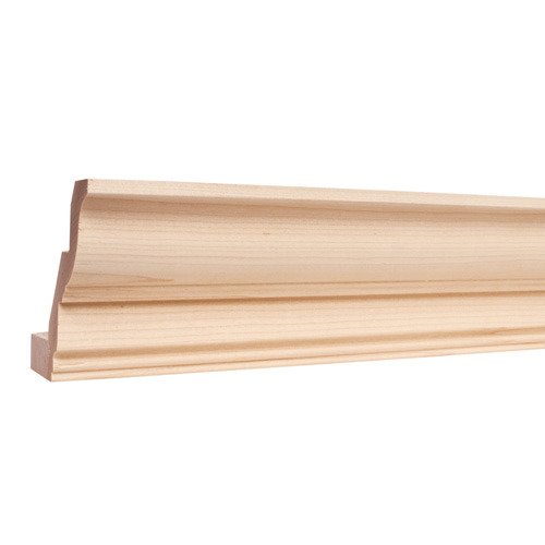 Hardware Resources 4-1/8" x 3/4" Full Overlay Crown Moulding in Alder Wood (40 Linear Feet)