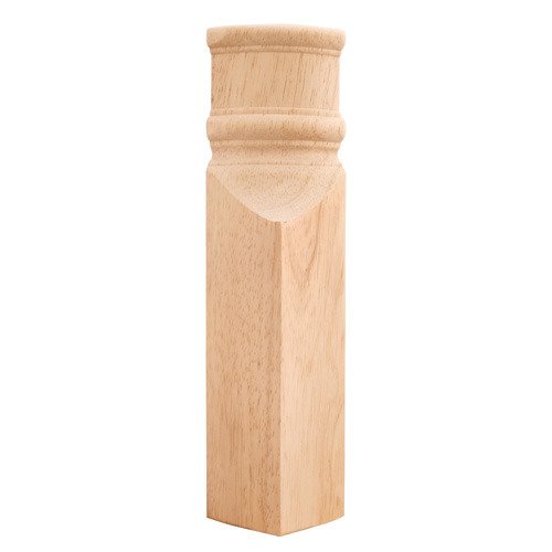Hardware Resources 9 7/8" Traditional Transition Block in Rubberwood Wood