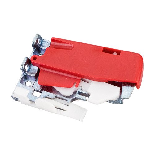 Hardware Resources Red Undermount Slide Replacement Release Clip Right in Zinc