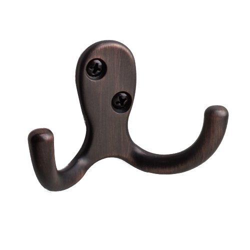Hardware Resources 1 7/8" Single Wall Mount Coat Hook In Brushed Oil Rubbed Bronze