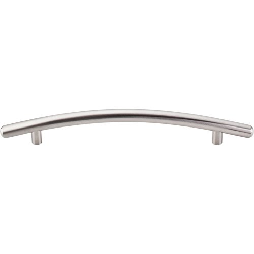 Top Knobs Curved 6 5/16" Centers Arch Pull in Brushed Satin Nickel