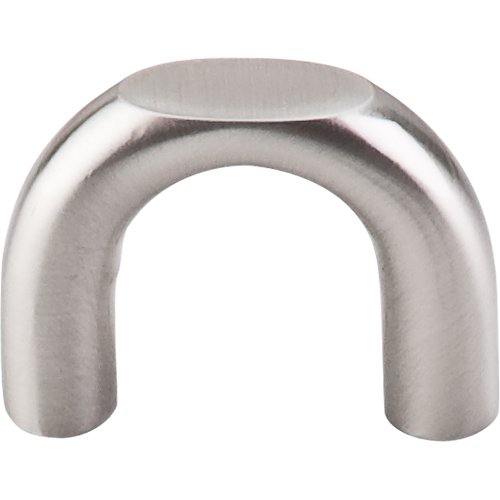 Top Knobs Curved 1 1/4" Centers Arch Pull in Brushed Satin Nickel