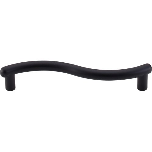 Top Knobs Spiral 3 3/4" Centers Bar Pull in Flat Black