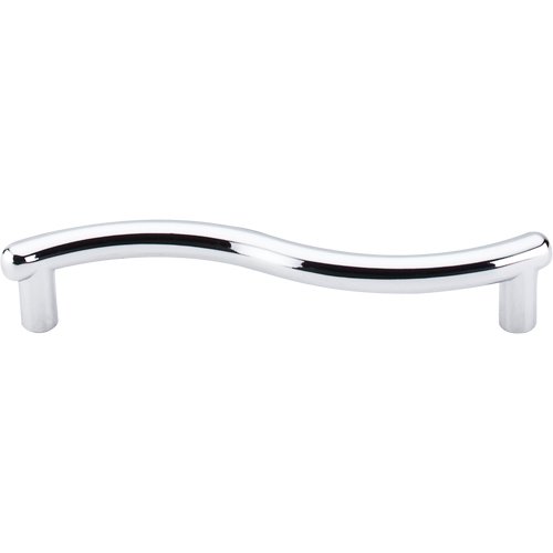 Top Knobs Spiral 3 3/4" Centers Bar Pull in Polished Chrome