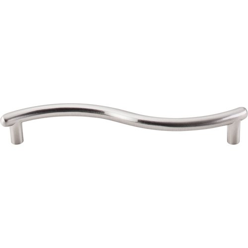 Top Knobs Spiral 5 1/16" Centers Bar Pull in Brushed Satin Nickel