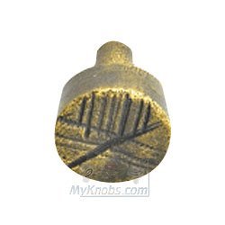 Du Verre Hardware Round Brass Knob in Light Antique Brass