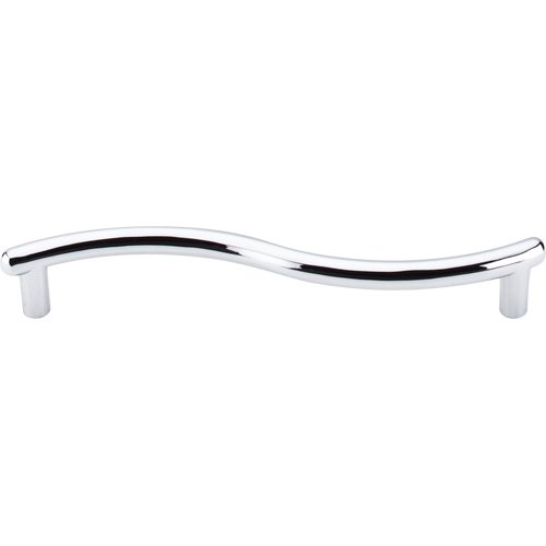 Top Knobs Spiral 5 1/16" Centers Bar Pull in Polished Chrome