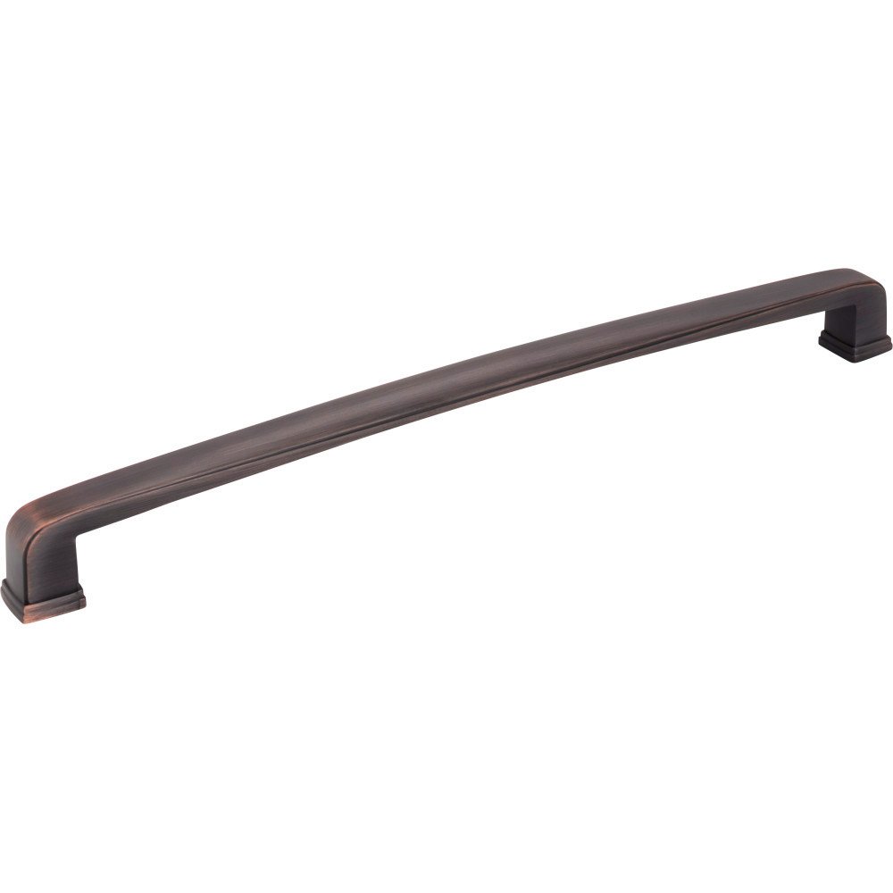 Jeffrey Alexander 12" Centers Plain Square Appliance Pull in Brushed Oil Rubbed Bronze