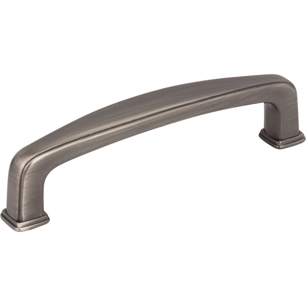 Jeffrey Alexander 3 3/4" Centers Plain Square Pull in Brushed Pewter