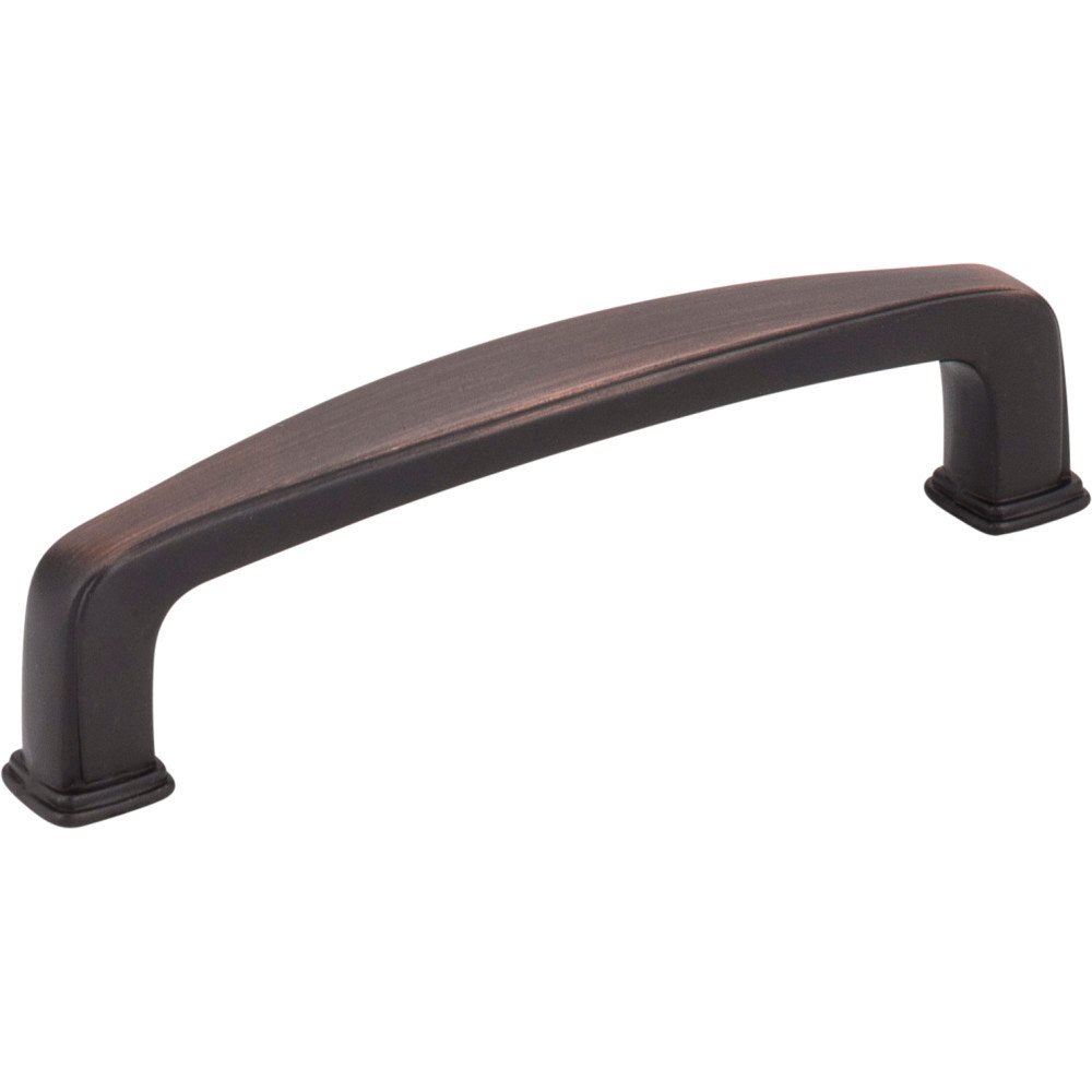 Jeffrey Alexander 3 3/4" Centers Plain Square Pull in Brushed Oil Rubbed Bronze