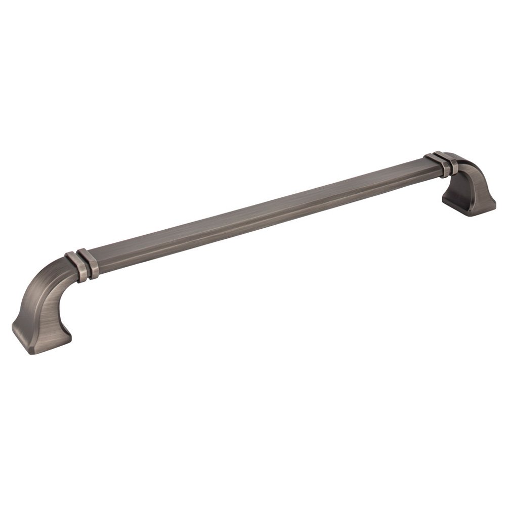 Jeffrey Alexander 12" Centers Appliance Pull in Brushed Pewter