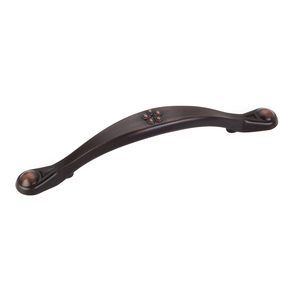 Elements Hardware 3 3/4" Centers Pull with Teardrop Detail in Brushed Oil Rubbed Bronze