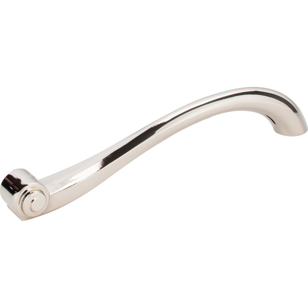 Jeffrey Alexander 6 1/4" Centers Scroll Pull in Polished Nickel