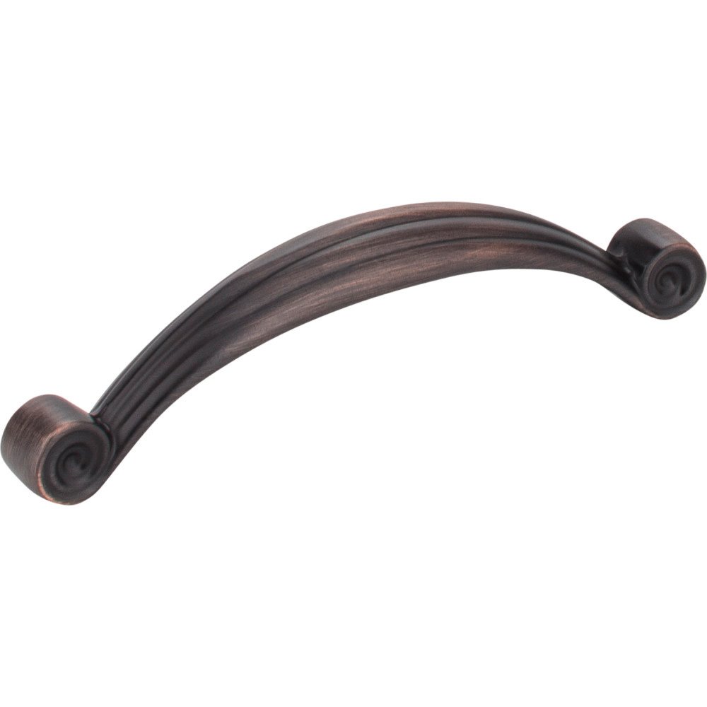 Jeffrey Alexander 3 3/4" Centers Palm Leaf Pull in Brushed Oil Rubbed Bronze