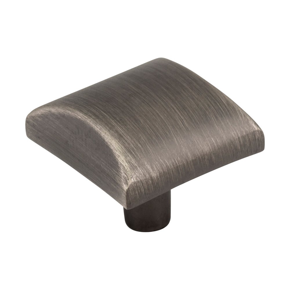 Elements Hardware 1 1/8" Square Cabinet Knob in Brushed Pewter