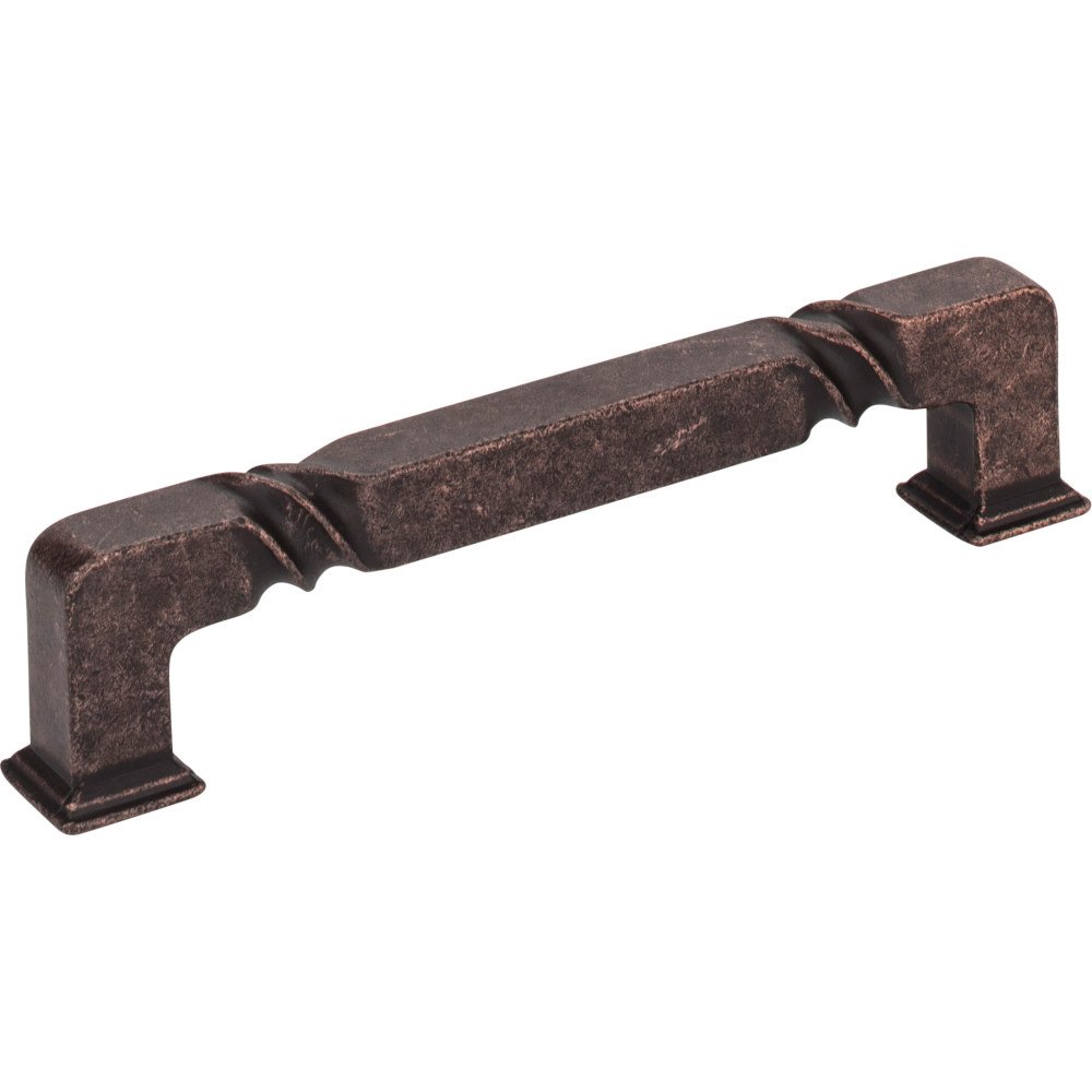 Jeffrey Alexander 5" Centers Rustic Pull in Distressed Oil Rubbed Bronze