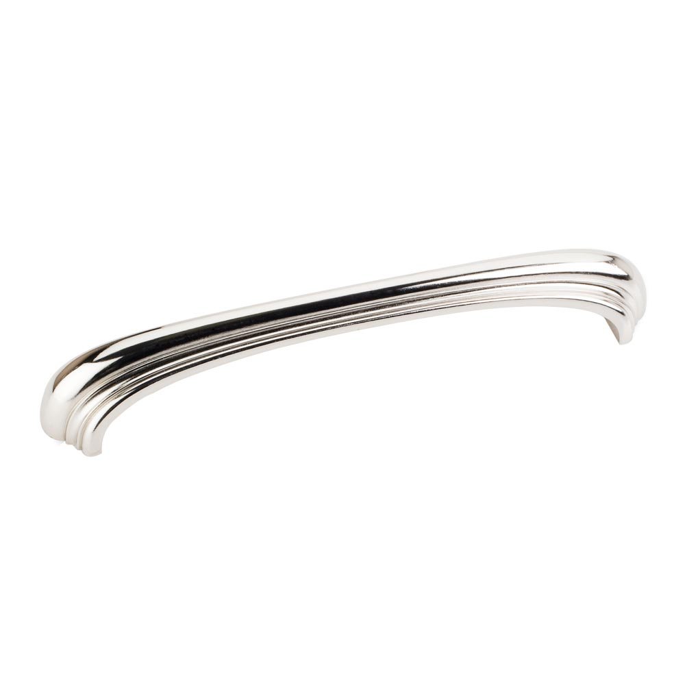 Jeffrey Alexander 6 1/4" Centers Decorative Pull in Polished Nickel