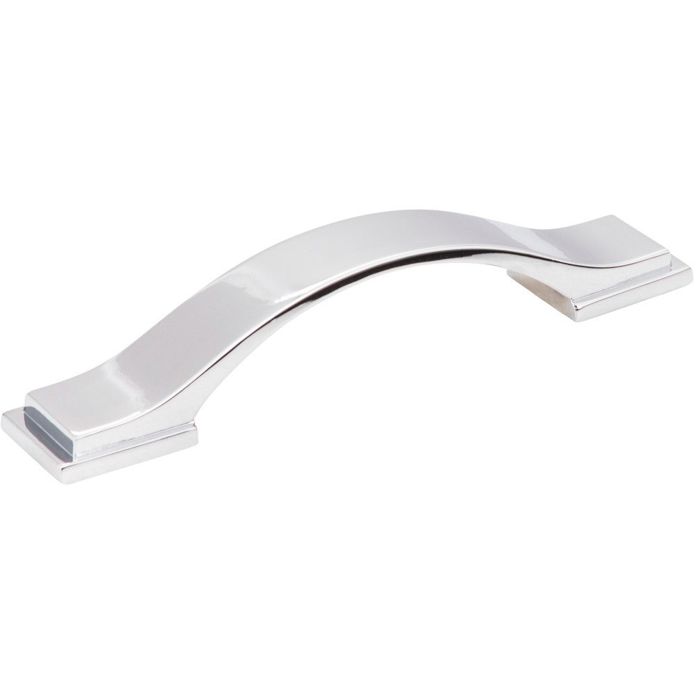 Jeffrey Alexander 3 3/4" Centers Strap Pull in Polished Chrome