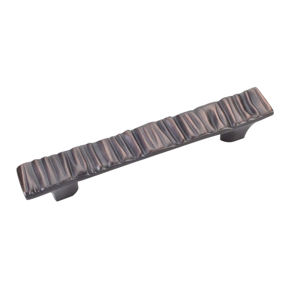 Jeffrey Alexander 3 3/4" Centers Ruched Pull in Brushed Oil Rubbed Bronze