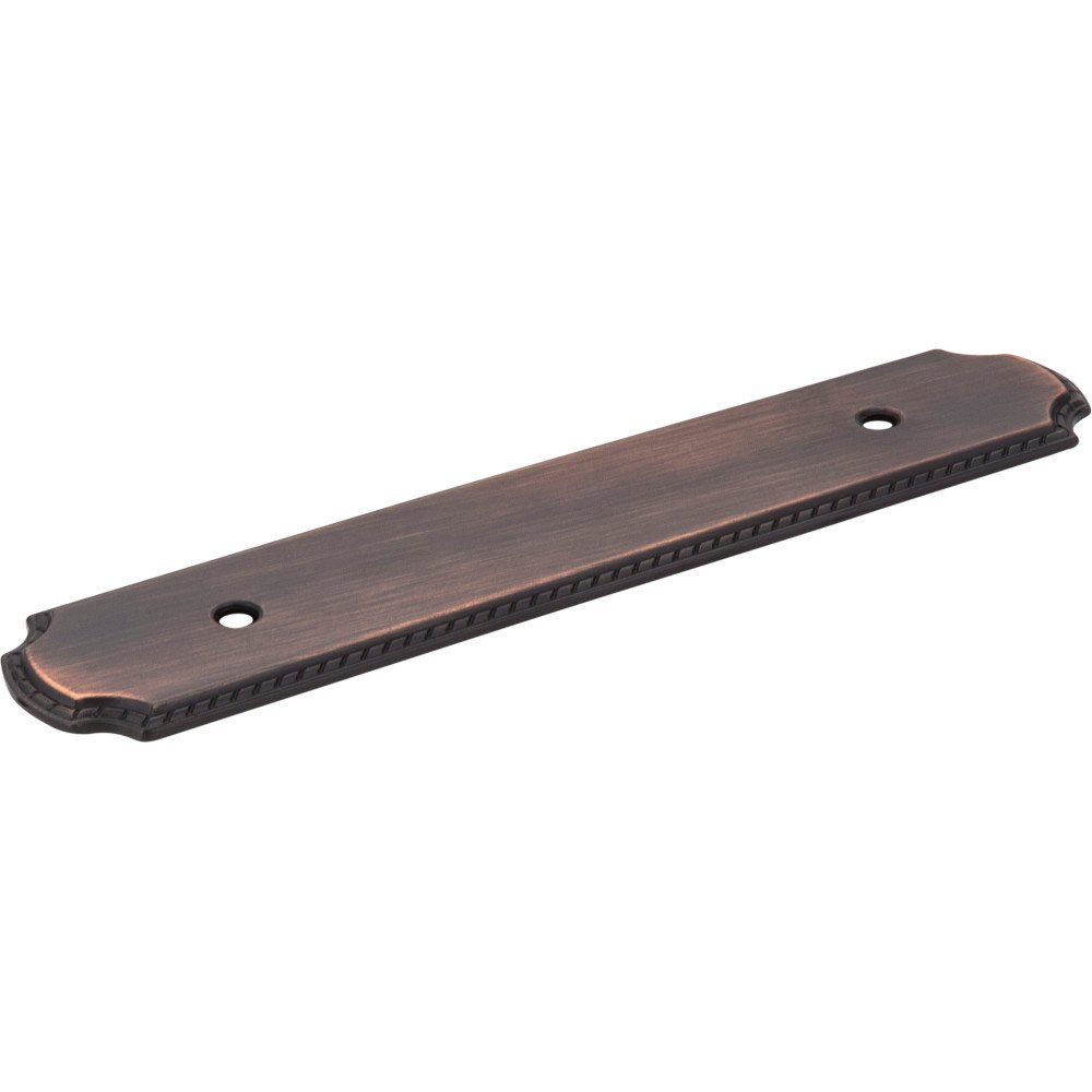 Jeffrey Alexander 3 3/4" Centers Handle Backplate with Rope Detail in Brushed Oil Rubbed Bronze