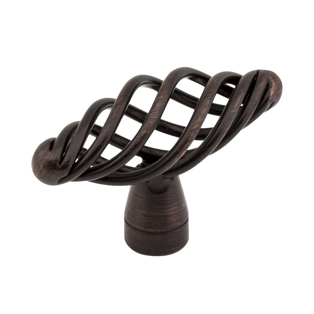 Jeffrey Alexander 2" Twisted Iron Knob in Brushed Oil Rubbed Bronze