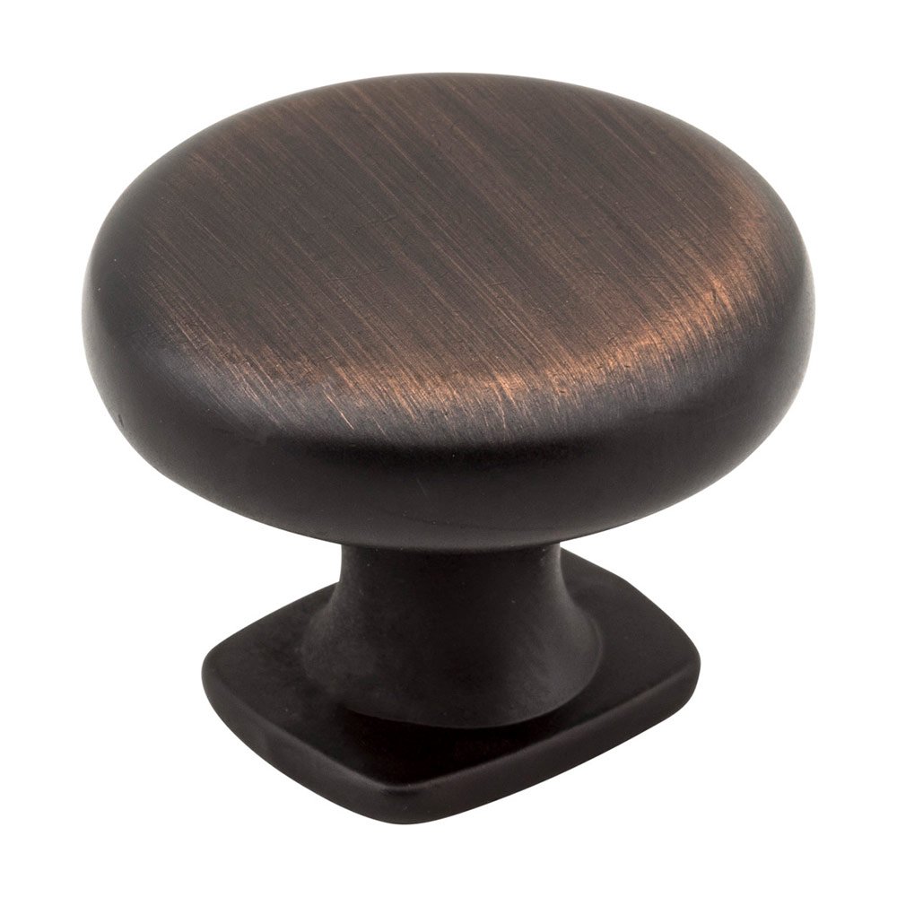 Jeffrey Alexander 1 3/8" Diameter Forged Look Flat Bottom Knob in Brushed Oil Rubbed Bronze